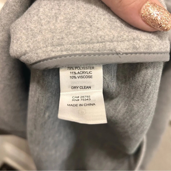 Joie Gray Sleeveless Pea Coat - Picture 8 of 8